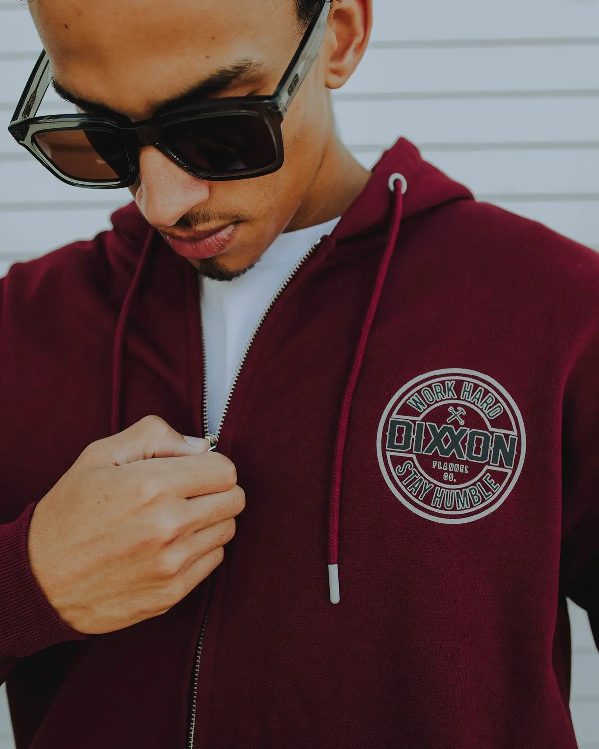 Gray & Black Corpo Zip Up - Maroon 3