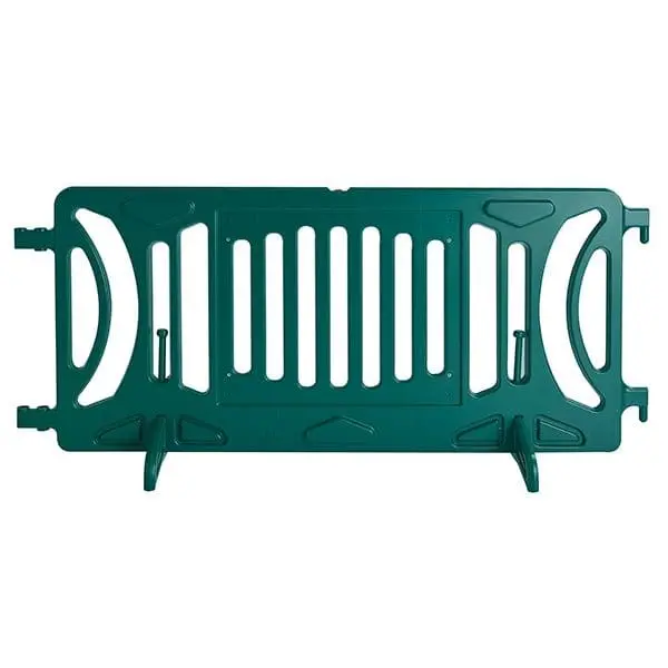 Green Plastic Fillable Crowd Control Barricade Otw 1