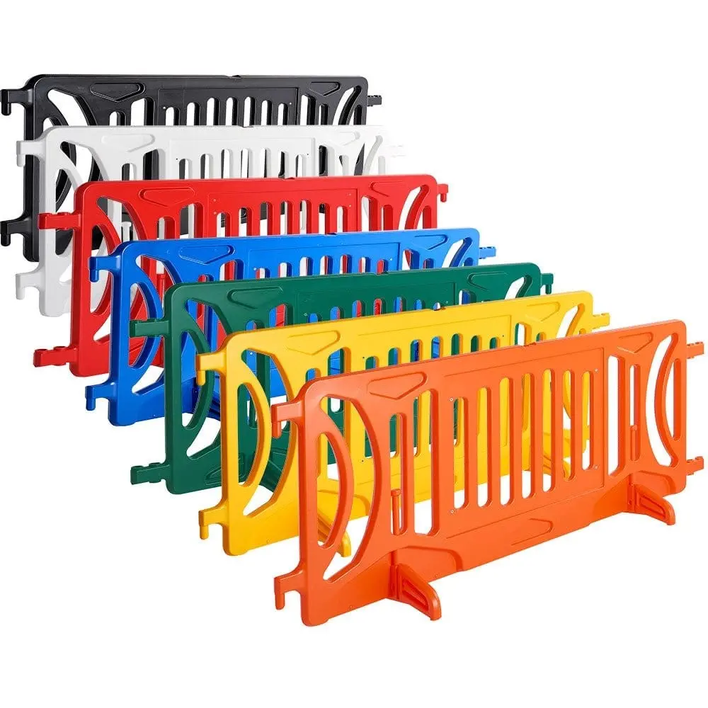 Green Plastic Fillable Crowd Control Barricade Otw 2