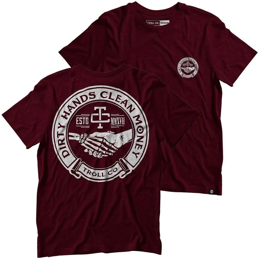 Haggler Tee: Maroon 1