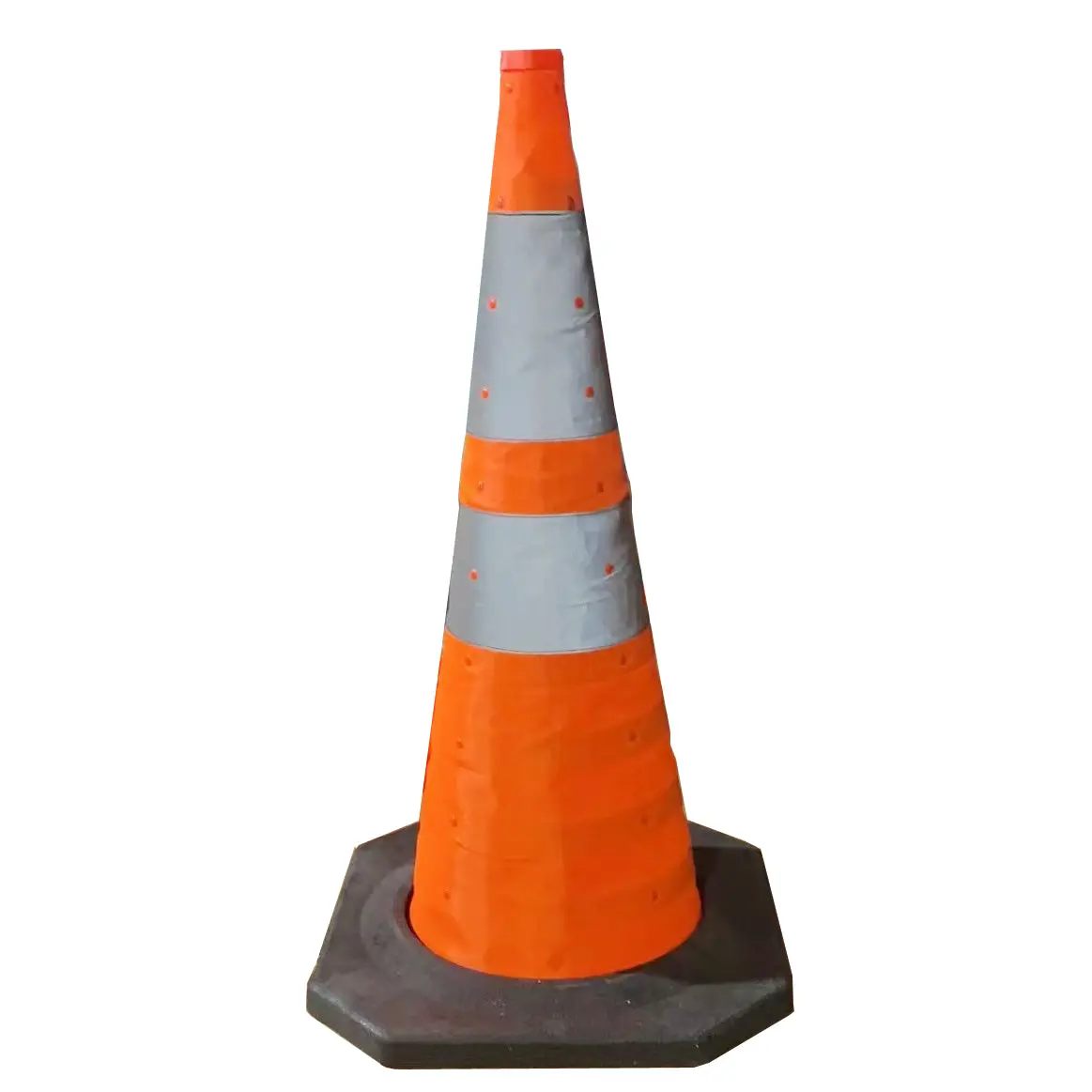 Heavy Duty Collapsible Foldable Traffic Safety Cones With Flashing Light 2