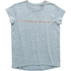 Youth Girls Short Sleeve Logo T-Shirt - Deep Lagoon Snow Heather 1