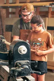 Youth Girls Short Sleeve Vehicle T-Shirt - Carhartt Brown 9