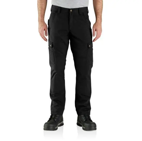 Rugged Flex® Relaxed Fit Ripstop Cargo Work Pant, Black 1