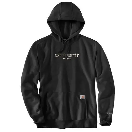 Force Relaxed Fit Lightweight Logo Graphic Sweatshirt - Black 1
