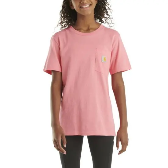 Kids Short-Sleeve Pocket T-Shirt - Pink Lemonade 1