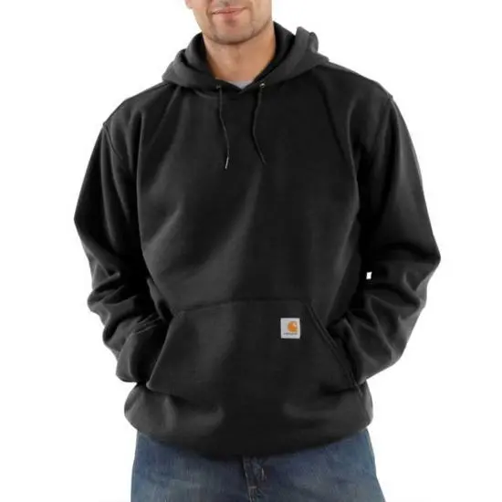 K121 Loose Fit Midweight Hoodie - Black 1