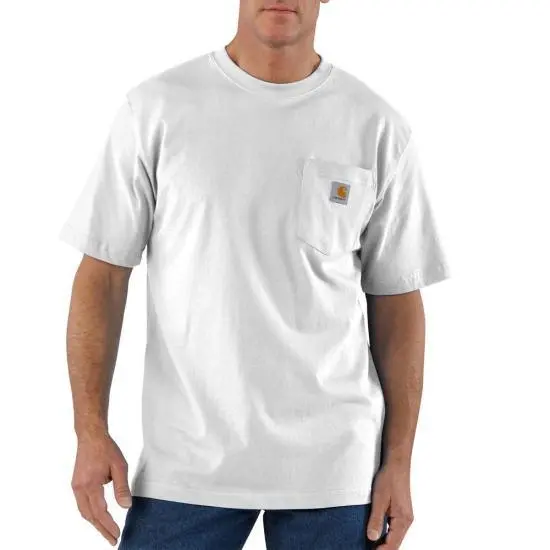 K87 - Loose Fit Heavyweight Pocket Tee, White 2