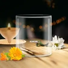Borosil Glass Lantern Chimney | Diya Cover | 1