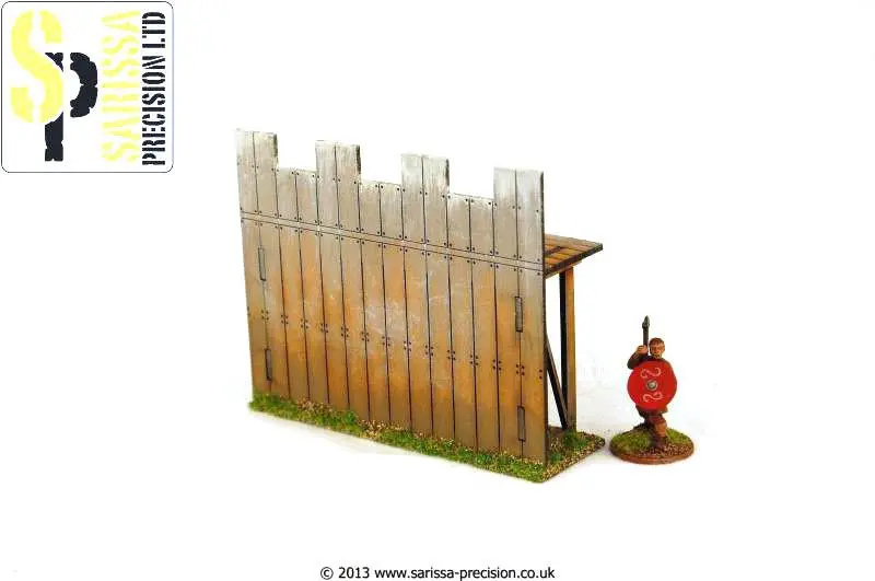 Wooden Palisade Wall - Straight 1