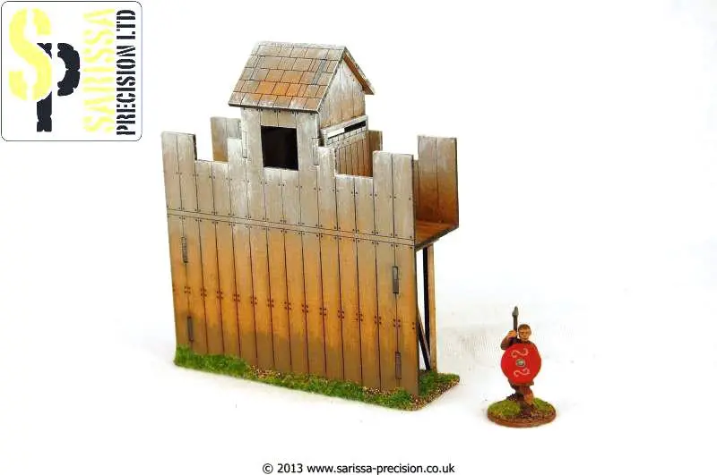Wooden Palisade Watch Tower - Straight 1