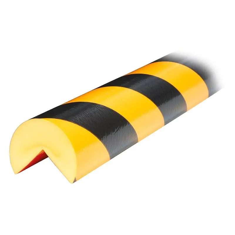 Knuffi Model A+ Corner Bumper Guard Black/Yellow 1M - Indoor Bumper Guards 1