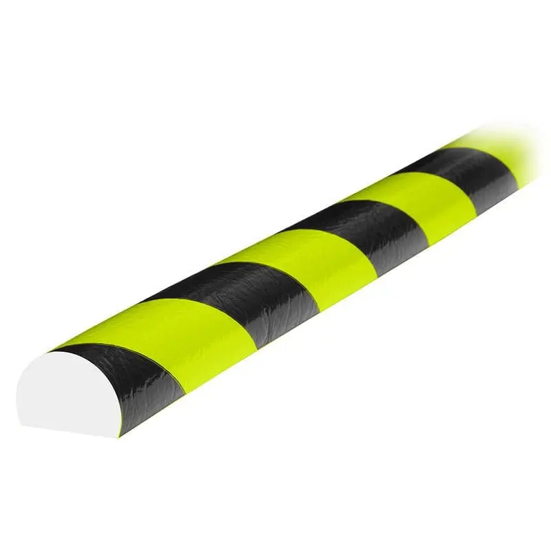 Knuffi Model C Surface Bumper Guard Fluorescent Black/Yellow 1M - Flexible Bumper Guards 1