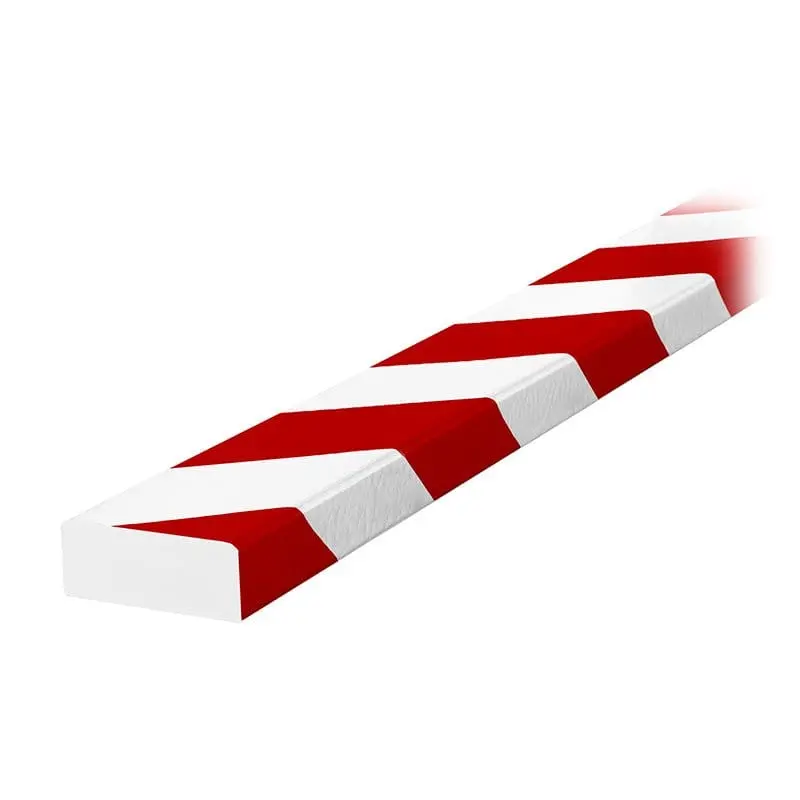 Knuffi Model D Surface Bumper Guard Red/White 5M - Warehouse Bumper Guards 1