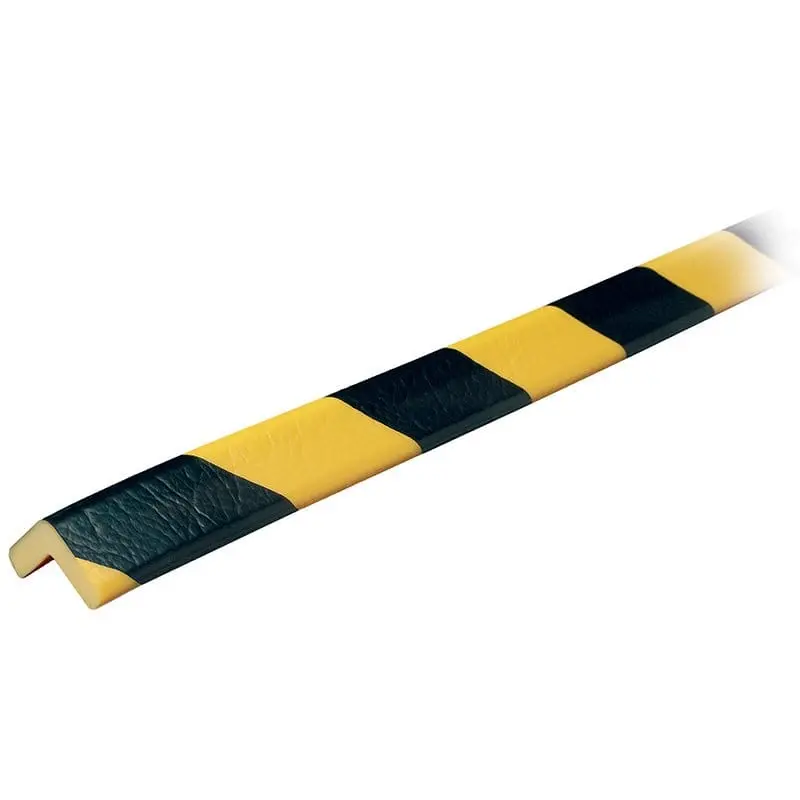 Knuffi Model E Corner Bumper Guard Black/Yellow 1M - Outdoor Bumper Guards 1