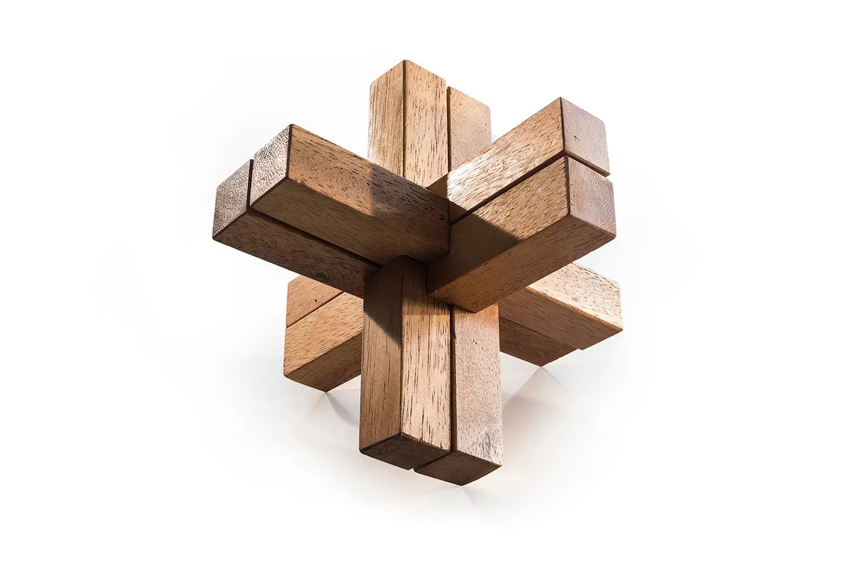 Cross Knot | Burr Puzzle - Japanese Interlocking Puzzle 2