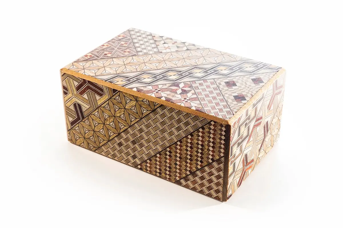 Japanese Puzzle Box 5 Sun 35+1 Steps - Level 10 Puzzle Box 1