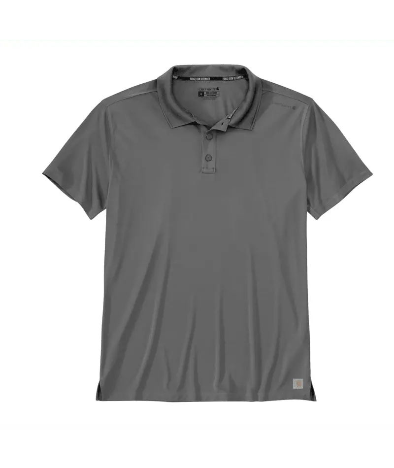 Force Sun Defender™ Relaxed Fit Lightweight Short-Sleeve Polo - Steel 1