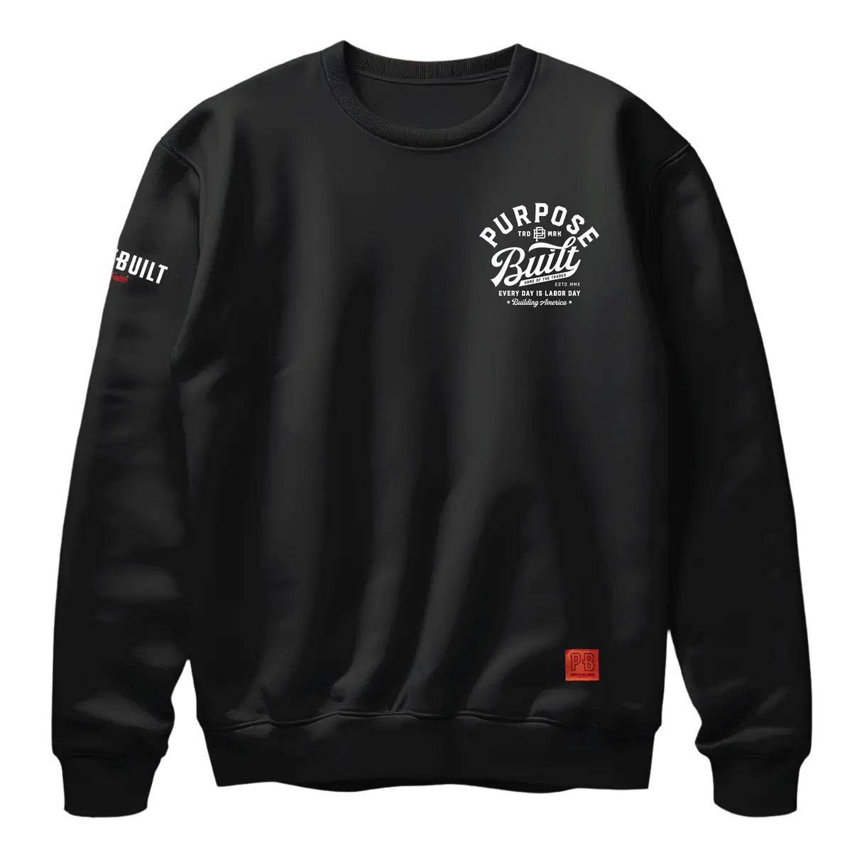Purpose-Built Script Crewneck, Black 1