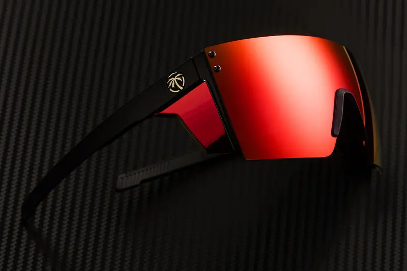 Performance Xl Lazer Face Sunglasses: Polarized Red/Orange Z87+ 2