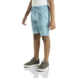 Youth Boys Carhartt Lwd Cloud Camo Short - Real Teal 1