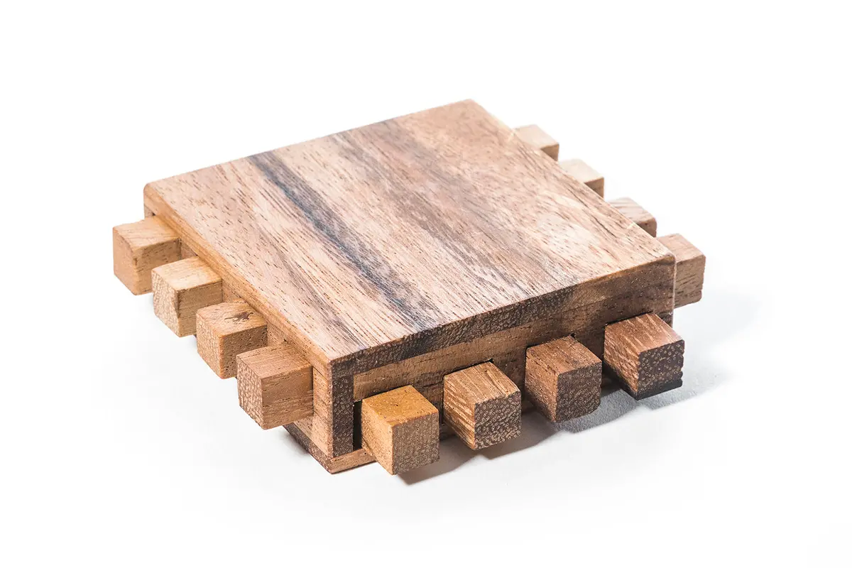 Wooden Locked Sticks Puzzle 1