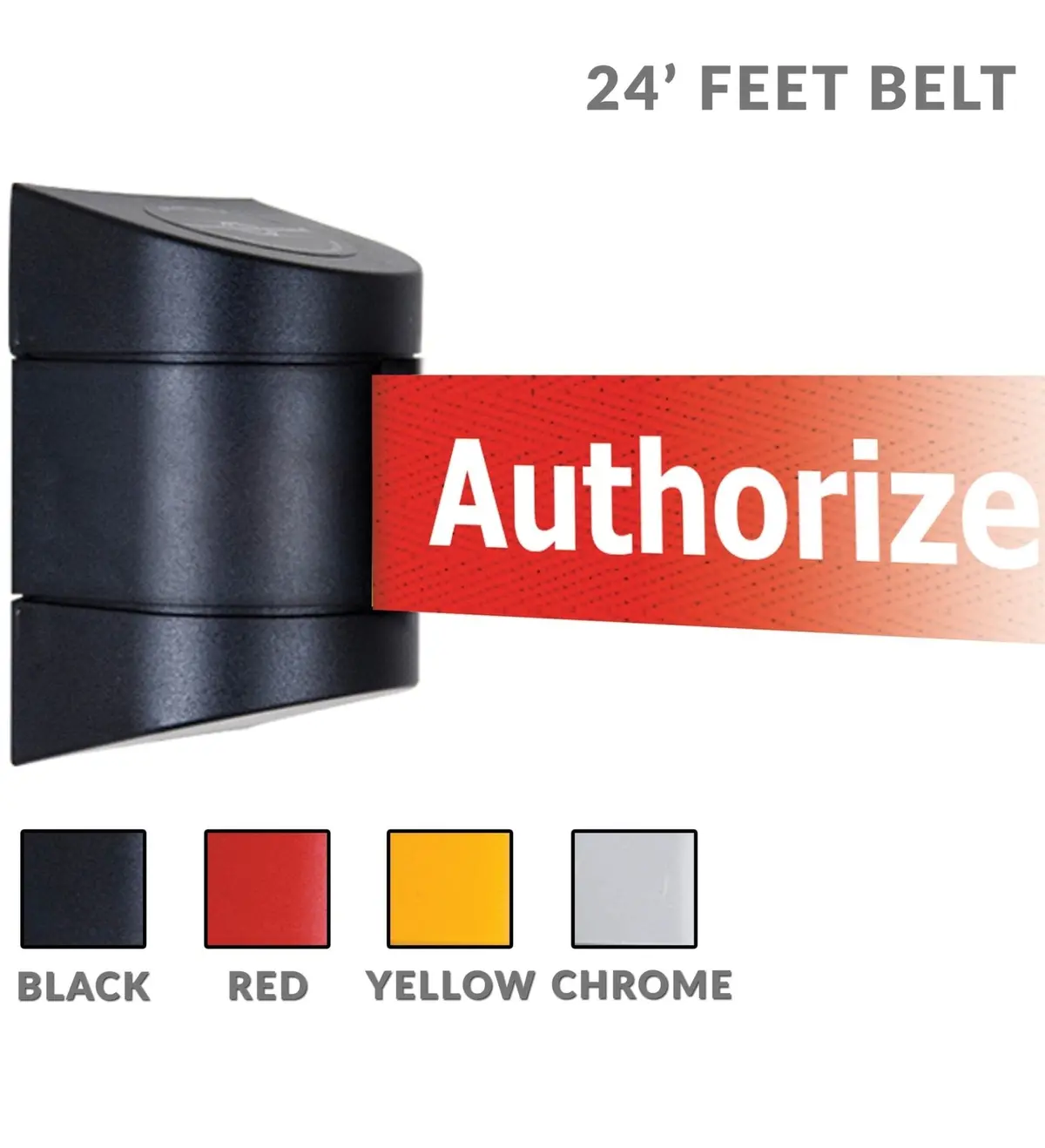 Long 24' Ft Belt Wall Mount Tensabarrier 897Hc-24 1