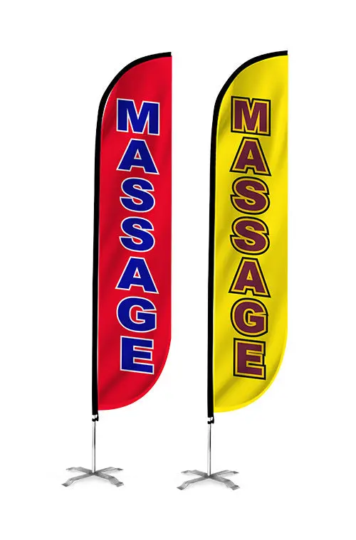 Massage Feather Flag 1
