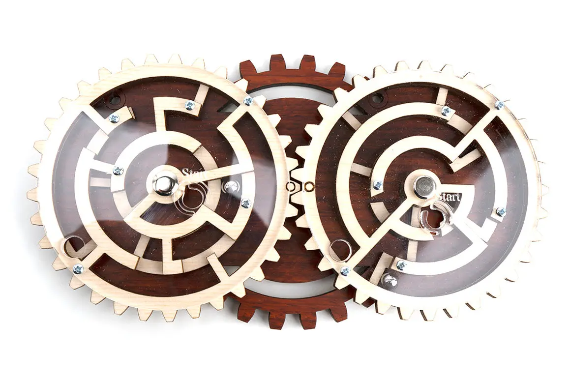 Double Gear Maze Puzzle - Escape Room Puzzle Maze 1