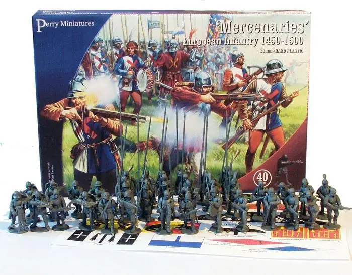 Wars Of The Roses: Mercenaries - European Infantry (1450-1500) Plastic Boxed Set 1