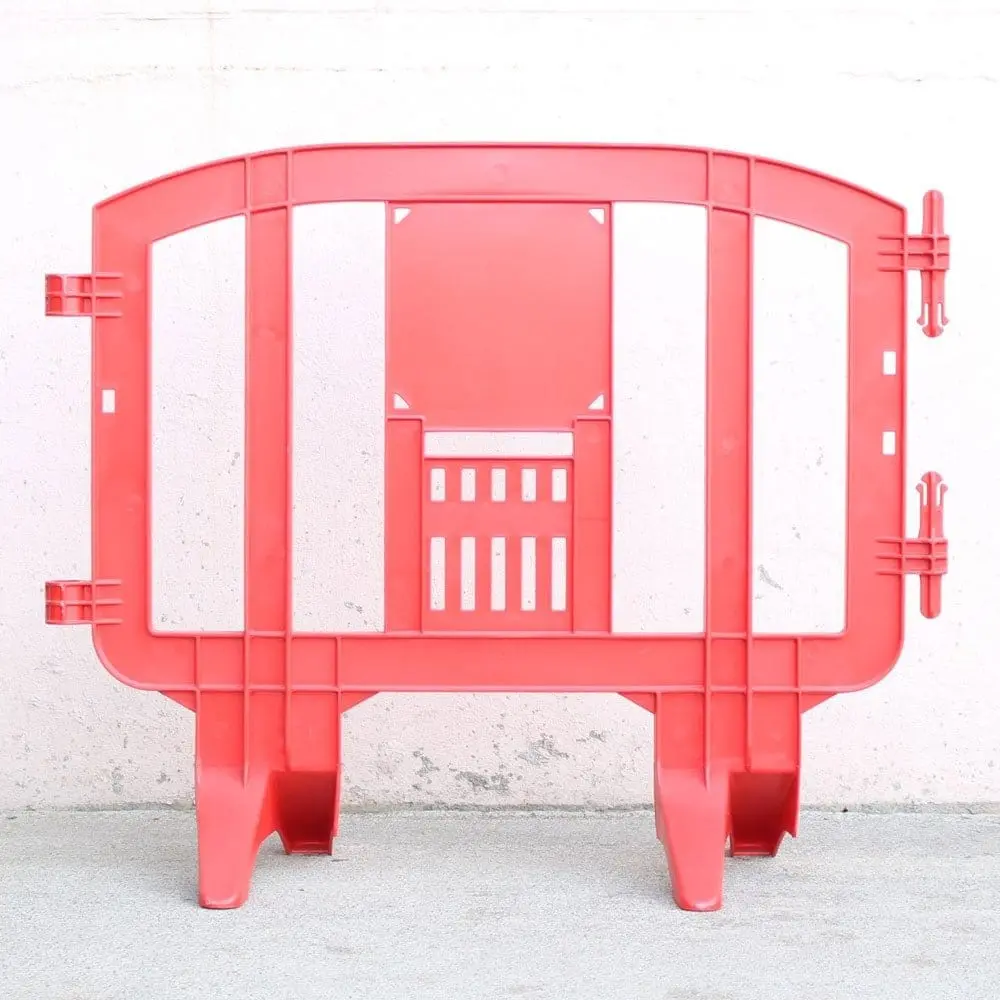 Minit 49" Portable Plastic Crowd Control Barriers Red 1