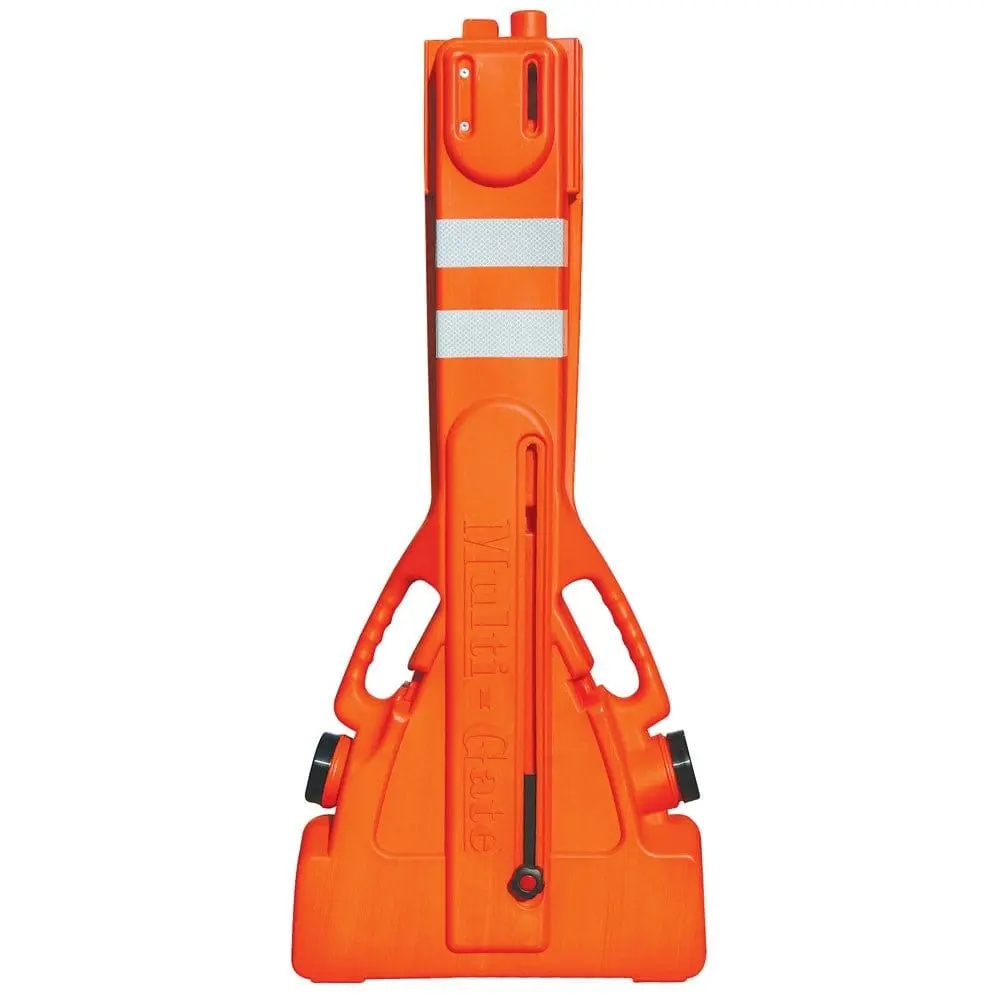 Multi-Gate Expandable Portable Barricade, Orange & White 1