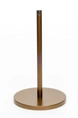 Museum & Art Gallery Stanchion, 16" Tall, Bronze "Q-Cord" 1