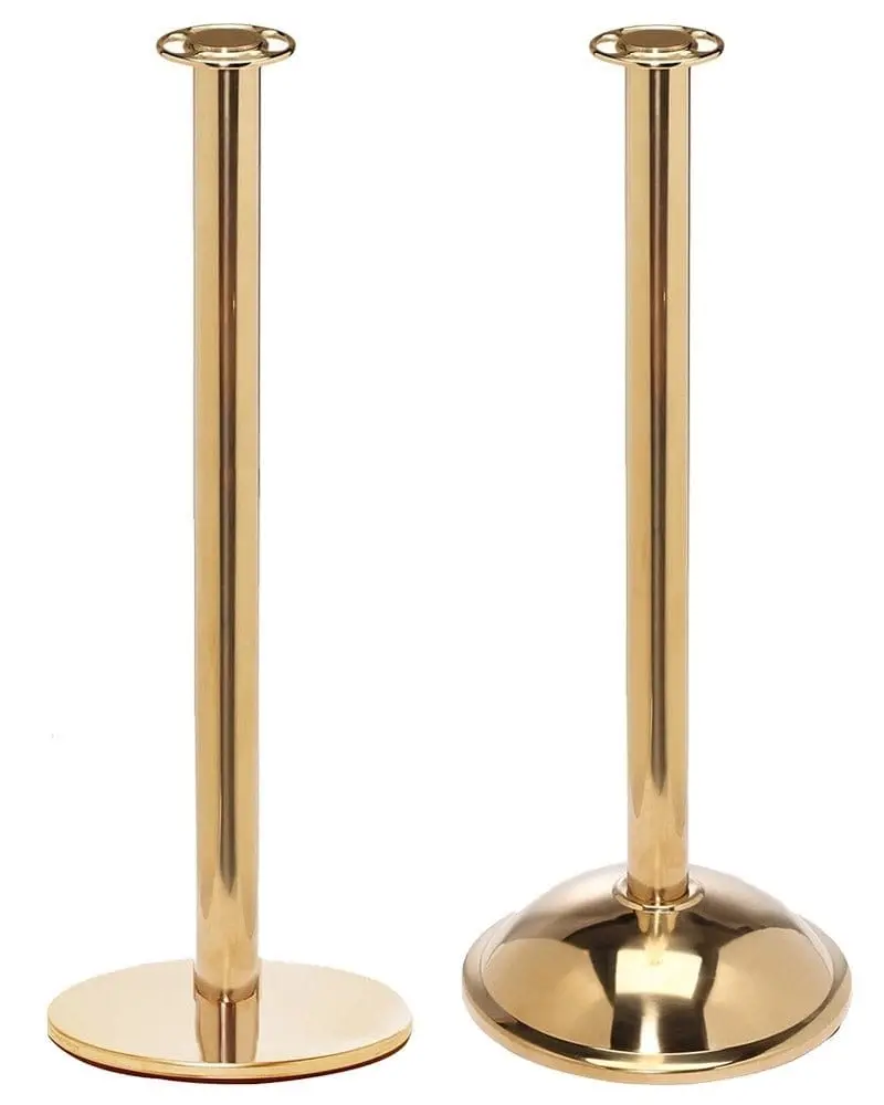 Museum Rope Stanchion, Polished Brass 1