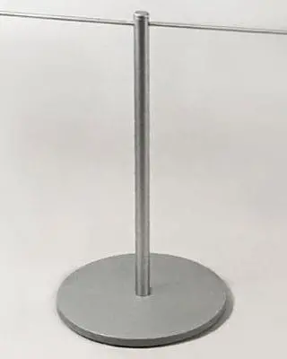 Museum Stanchions For Rent (Elastic Cord Art Gallery Barriers) 2