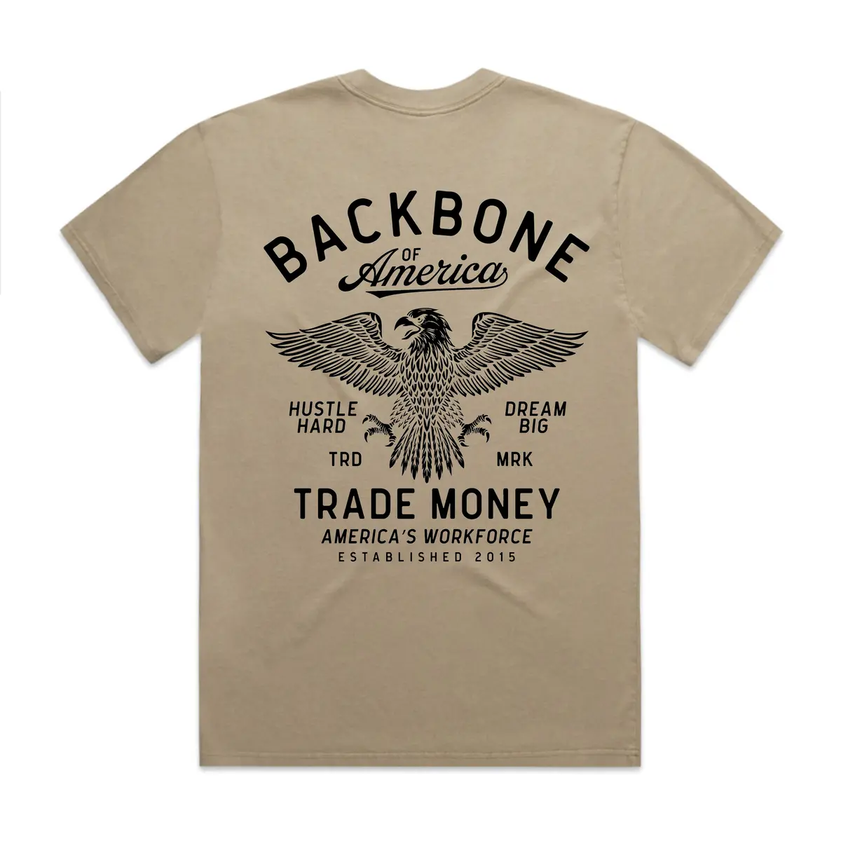 America's Workforce Heavy Tee, Faded Khaki 1