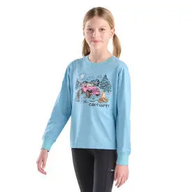Youth Girls Long-Sleeve Campsite T-Shirt - Stillwater 1