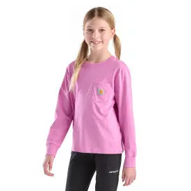 Youth Girls Long-Sleeve Mountains T-Shirt 1