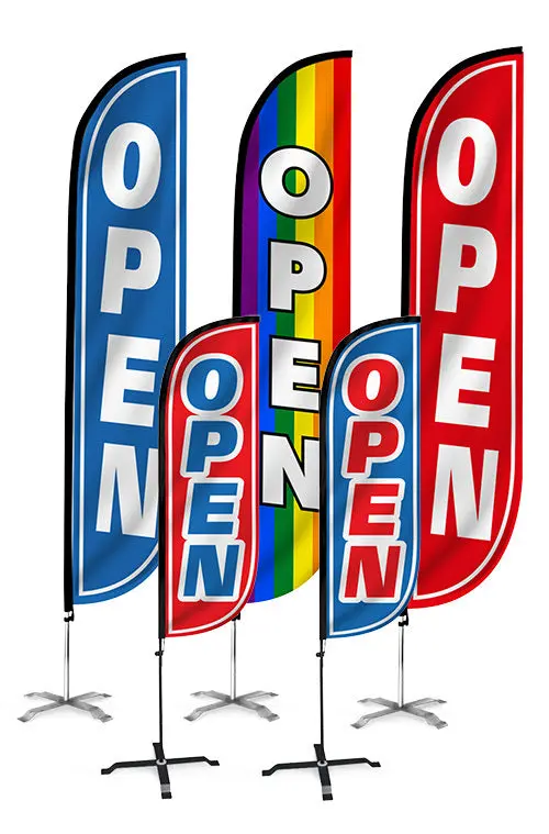 Open Feather Flag 1