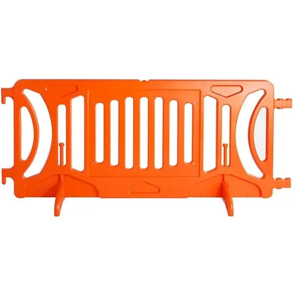 Orange Plastic Fillable Crowd Control Barricade Otw 1