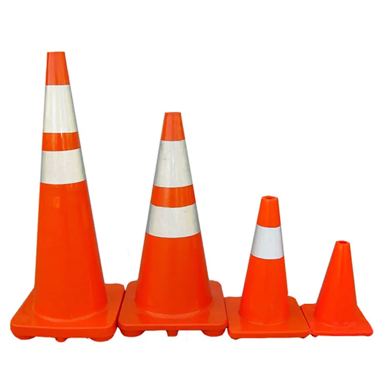 Orange Pvc Traffic Cone All Sizes 12",18",28" And 36" 1