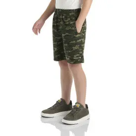 Youth Boys Rugged Flex Camo Work Short - Olive 1