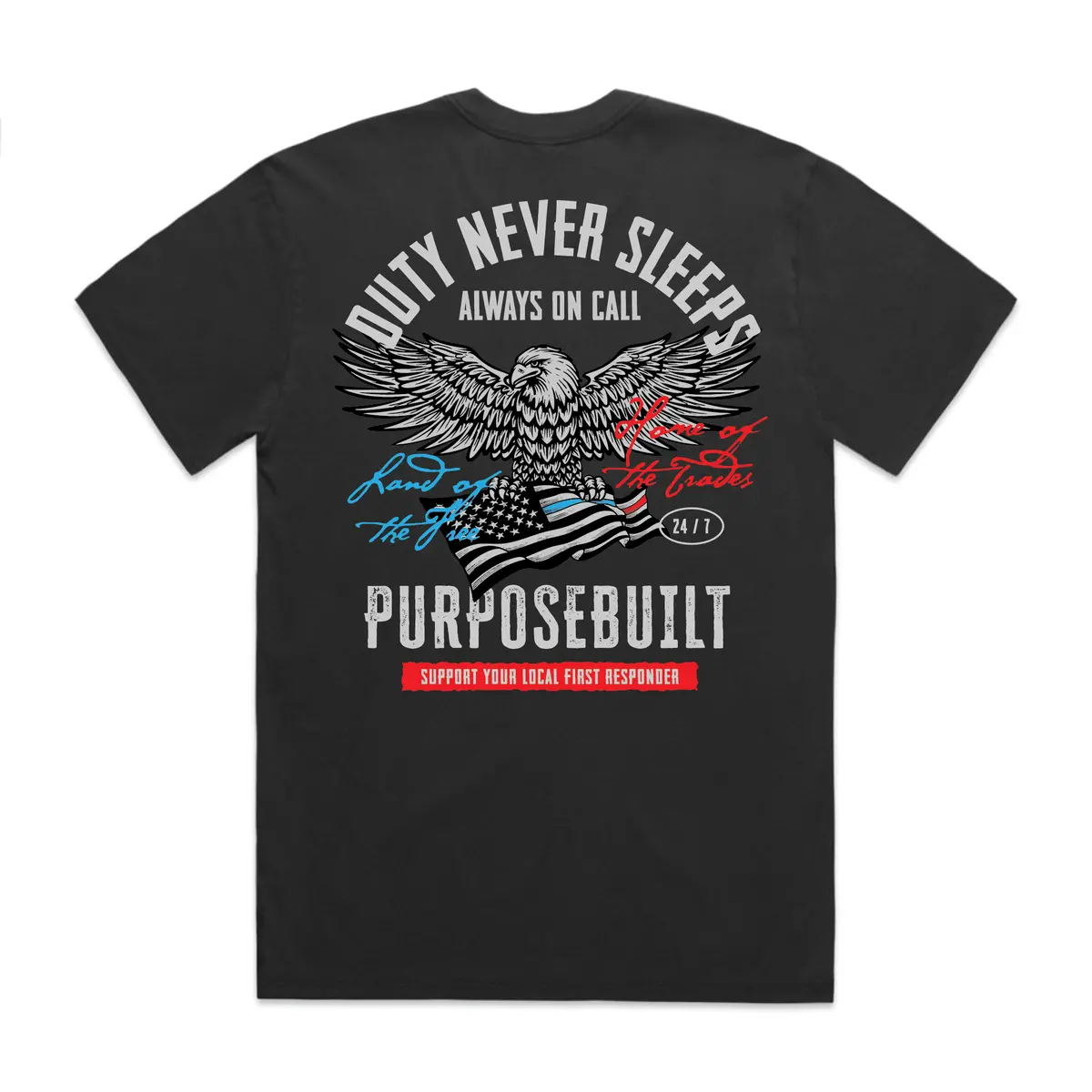 Duty Never Sleeps Hd Tee, Black 1