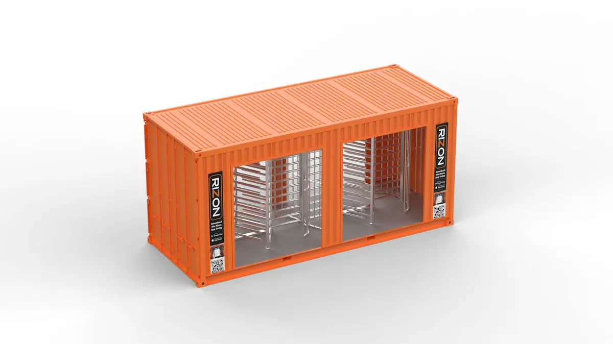 Pegasus 400 Hd High-Capacity Turnstile Container 1