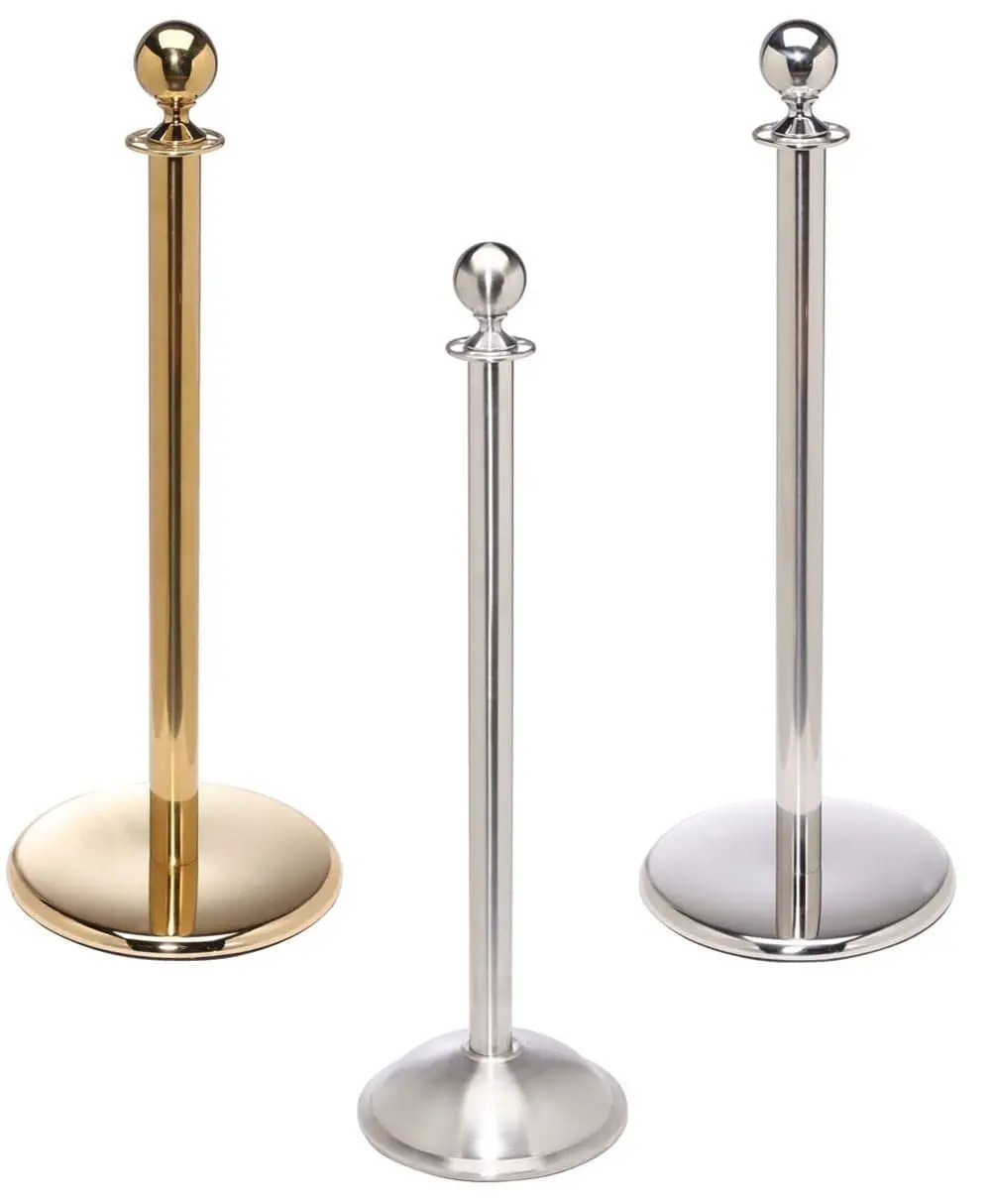 Professional Traditional Rope Stanchion Ball Top 1