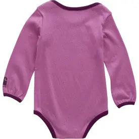 Infant Girls Long-Sleeve Puppy Bodysuit - Crocus 2