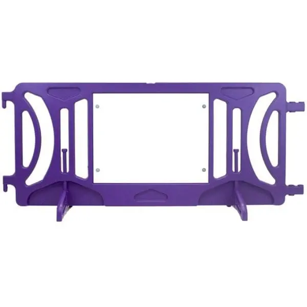 Purple Plastic Fillable Crowd Control Barricade Otw 1
