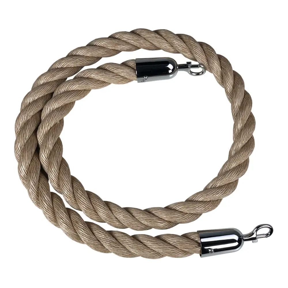 "Q-Boss" Crowd Control Stanchion Rope 1.5" Diam. "Poly-Hemp" (#901) 1