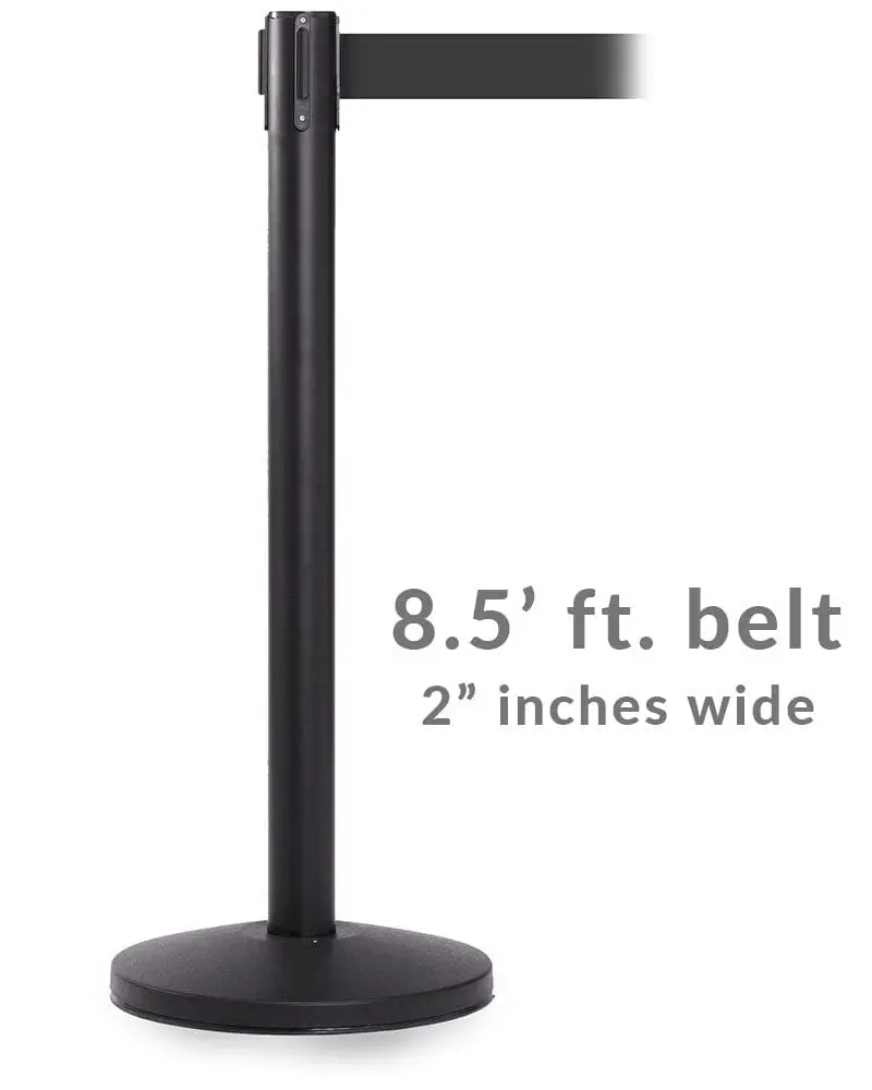 Queuemaster 550 - 8.5' Ft. Belt Barrier 1