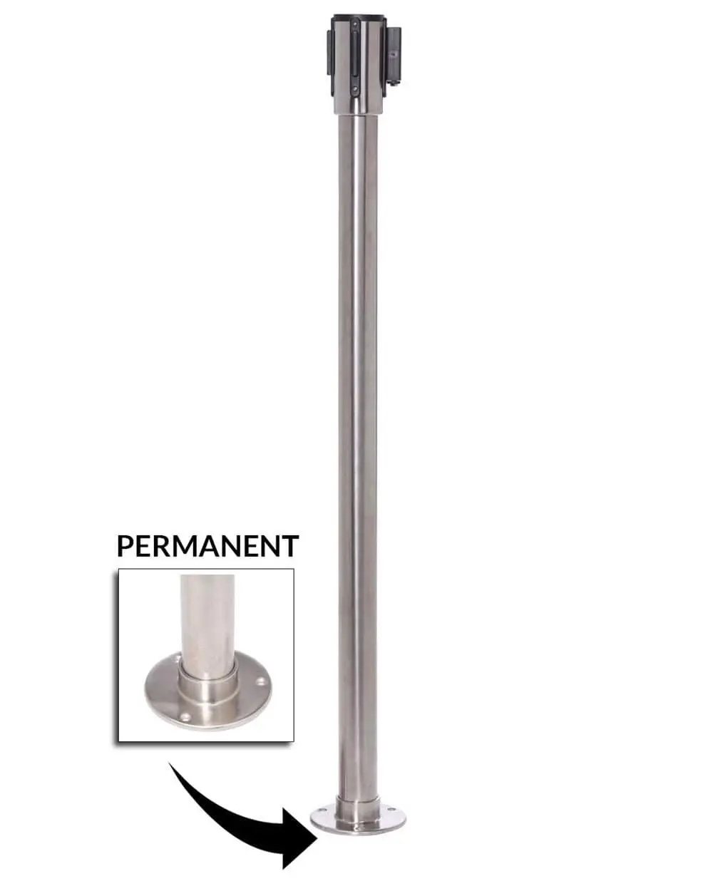 Queuepro 200 Permanently Fixed Stanchion 1